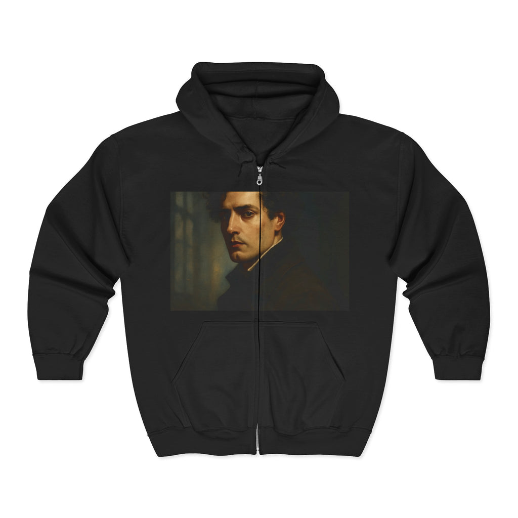 Hoodie — Romantic Lord Byron Quote with Rose Art