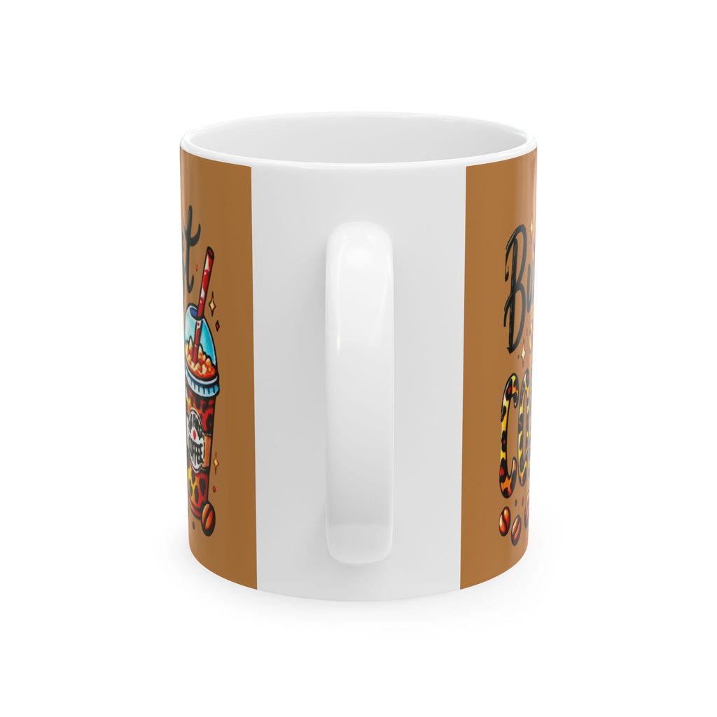 Coffee Mug - 'But First Coffee' Leopard Print Design (11oz/15oz)