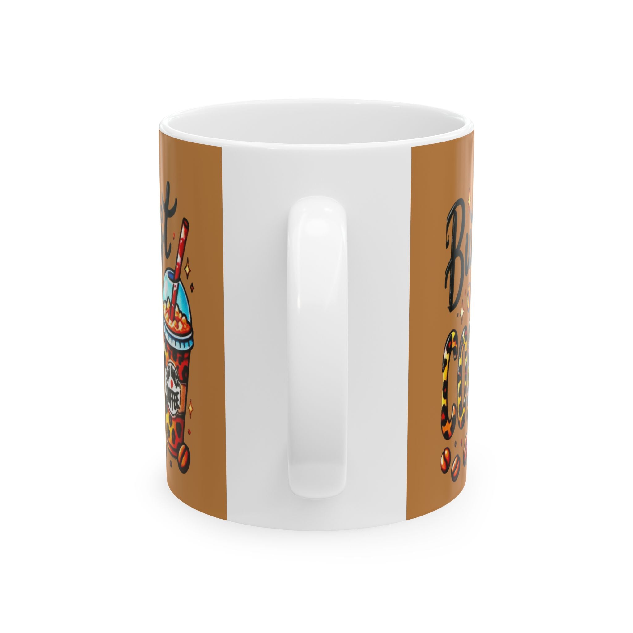 Coffee Mug - 'But First Coffee' Leopard Print Design (11oz/15oz)