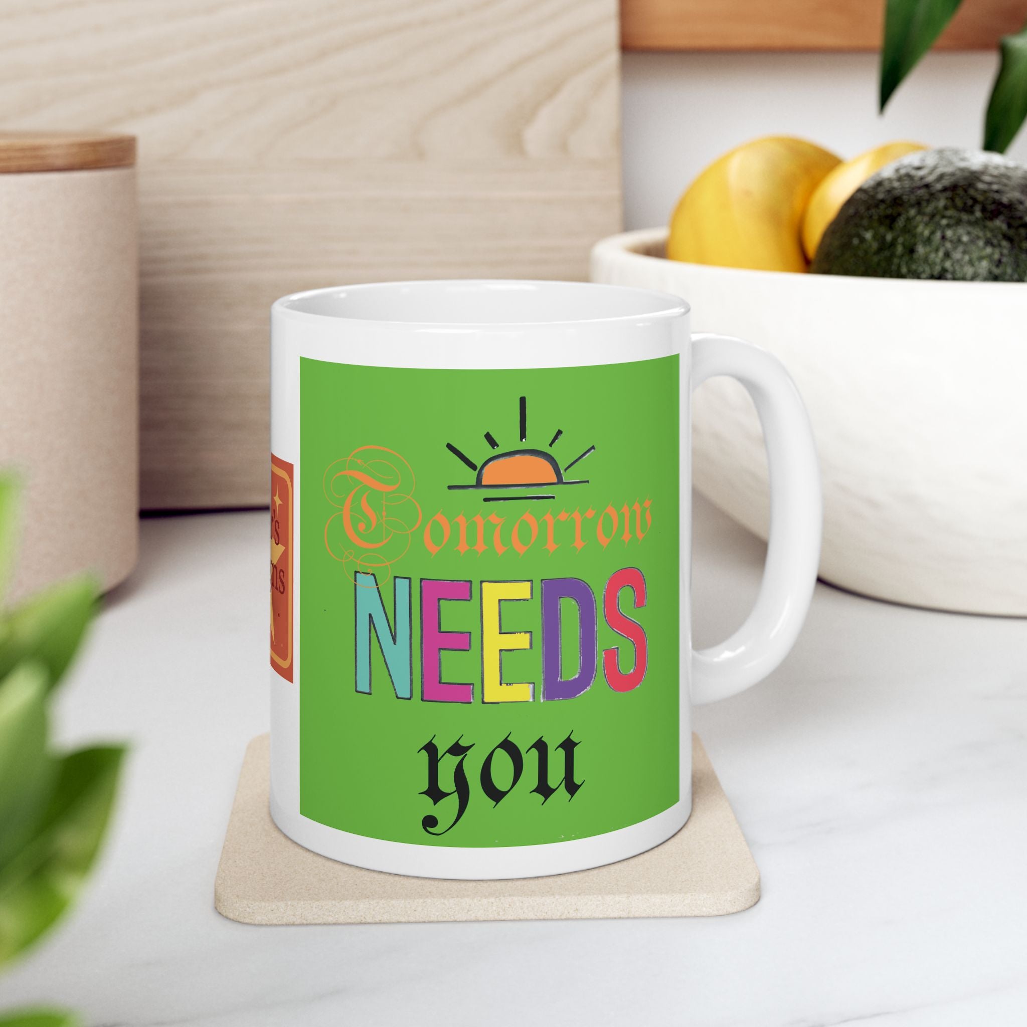 Inspirational Colorful Ceramic Mug — 'You Are My Sunshine' Vibe
