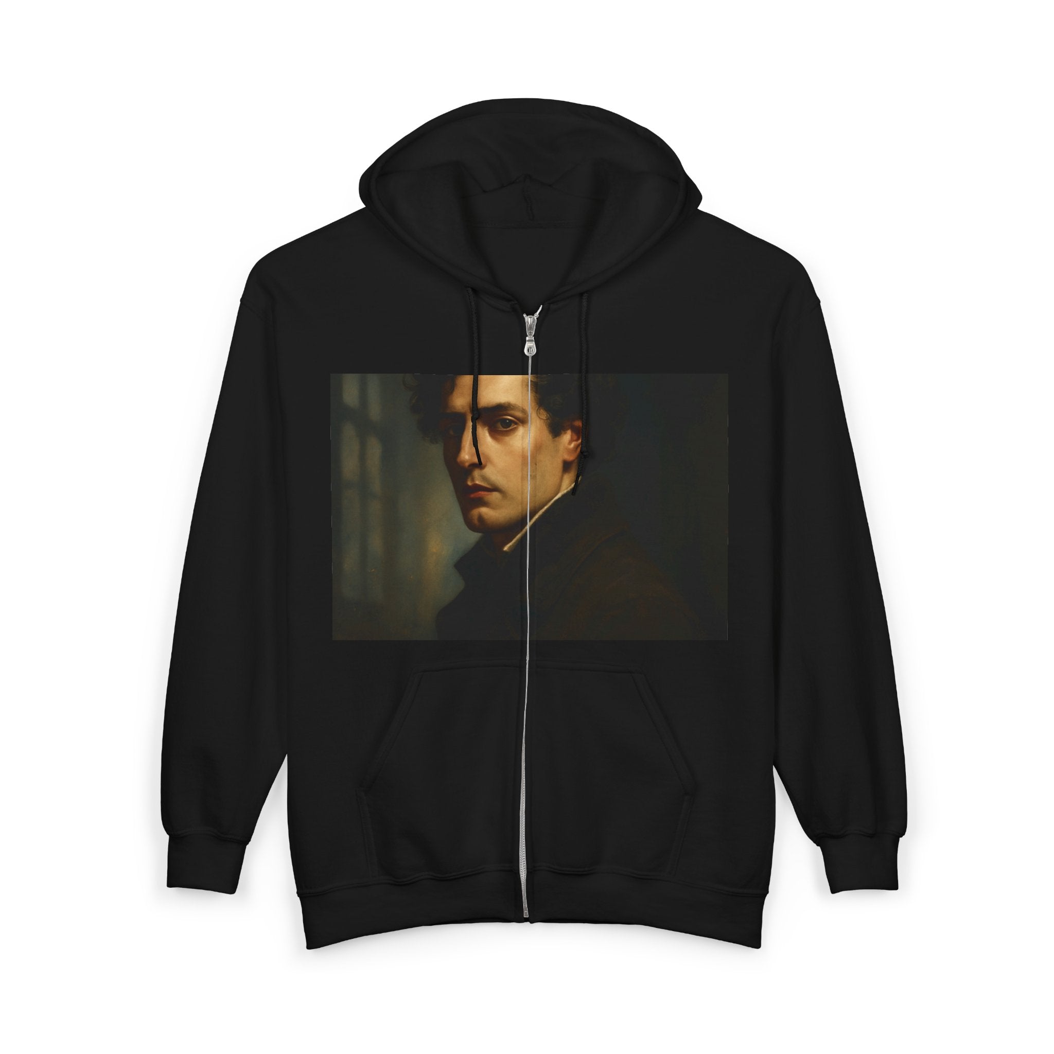 Hoodie — Romantic Lord Byron Quote with Rose Art
