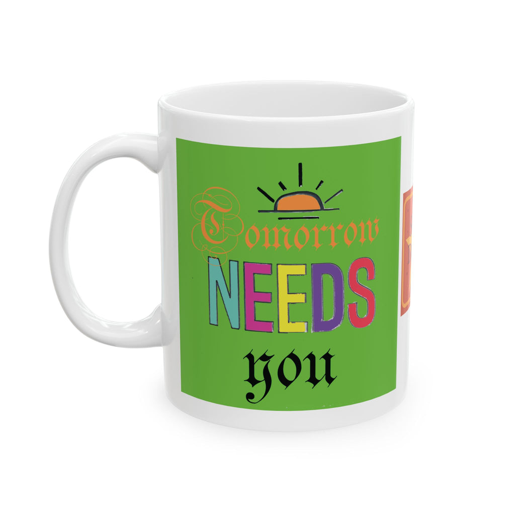 Inspirational Colorful Ceramic Mug — 'You Are My Sunshine' Vibe