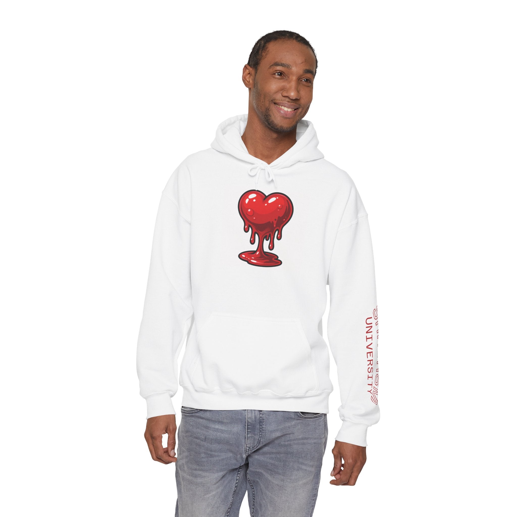 Heartbreaker Hoodie — Dripping Heart Graphic Pullover