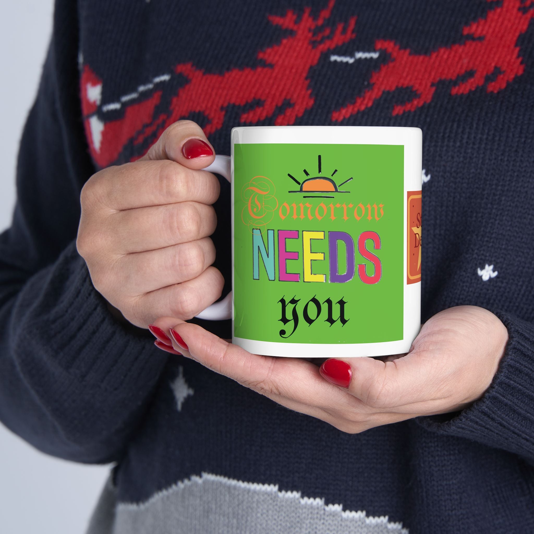 Inspirational Colorful Ceramic Mug — 'You Are My Sunshine' Vibe